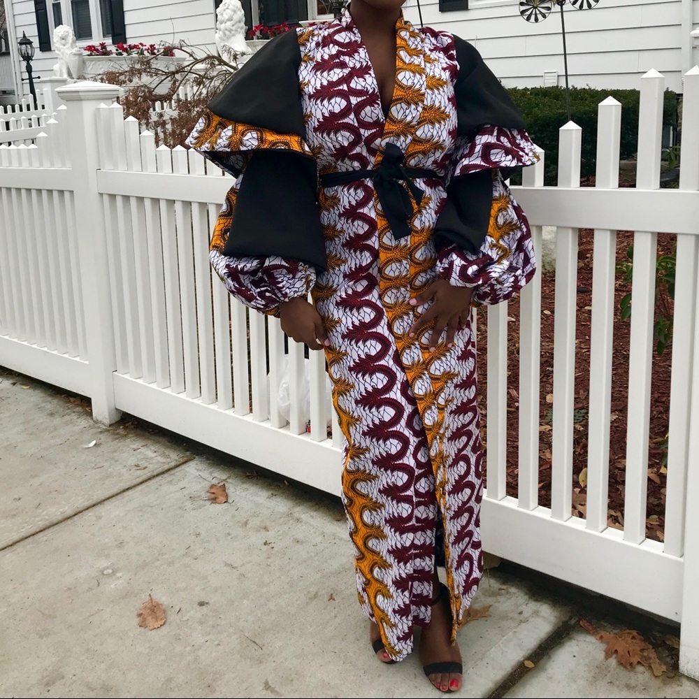 Ankara kimono dress